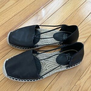 Eileen Fisher Black Espadrille Flats